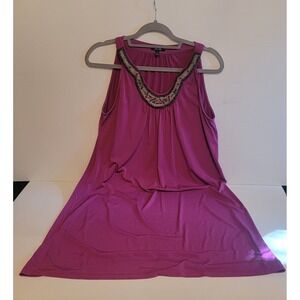 Apt 9 Sleeveless Dress - Size Medium - Knee Length - Color Hollyhock (purple)